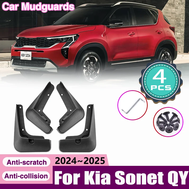 4x автомобильные брызговики для Kia Sonet QY 2024 2025 2026, брызговики переднего и заднего колеса, брызговики, защита крыла, автоаксессуары
4x автомобильные брызговики для Kia Sonet QY 2024 2025 2026, брызговики переднего и заднего колеса, брызговики, защита крыла, автоаксессуары
