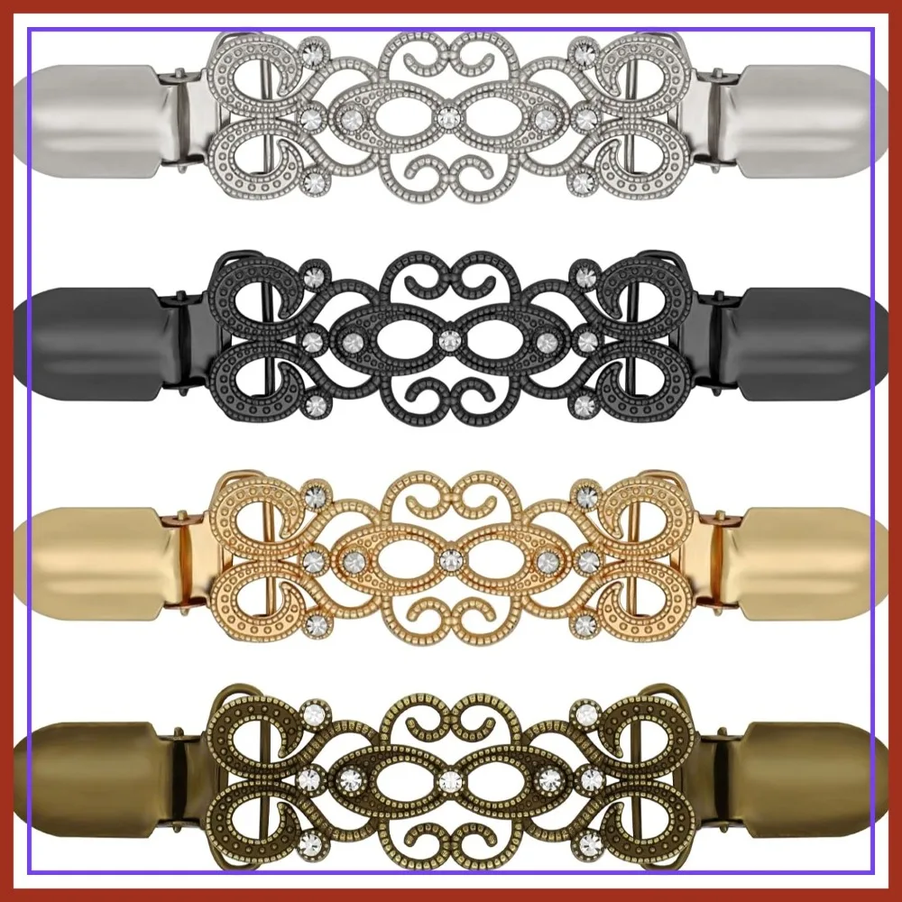 4 Pcs Cinch Clips for Dresses, Sweaters, Cardigans, Pants, Shawls, Collars - Adjustable Waist Tightener
4 Pcs Cinch Clips for Dresses, Sweaters, Cardigans, Pants, Shawls, Collars - Adjustable Waist Tightener
