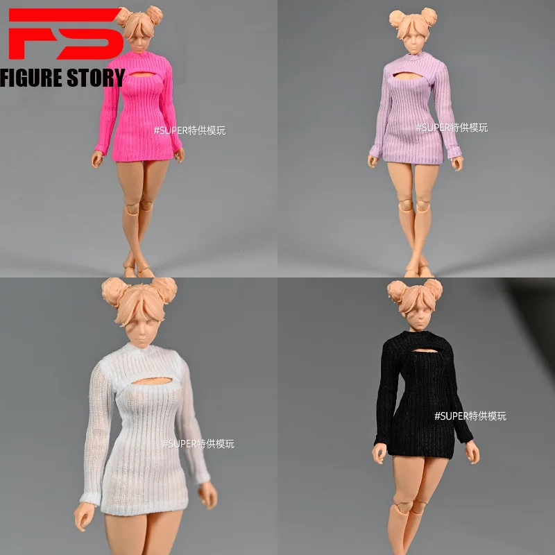 1/12 scale female dolls clothes Dress with open chest sweater fit 6'' action figure body model
1/12 scale female dolls clothes Dress with open chest sweater fit 6'' action figure body model