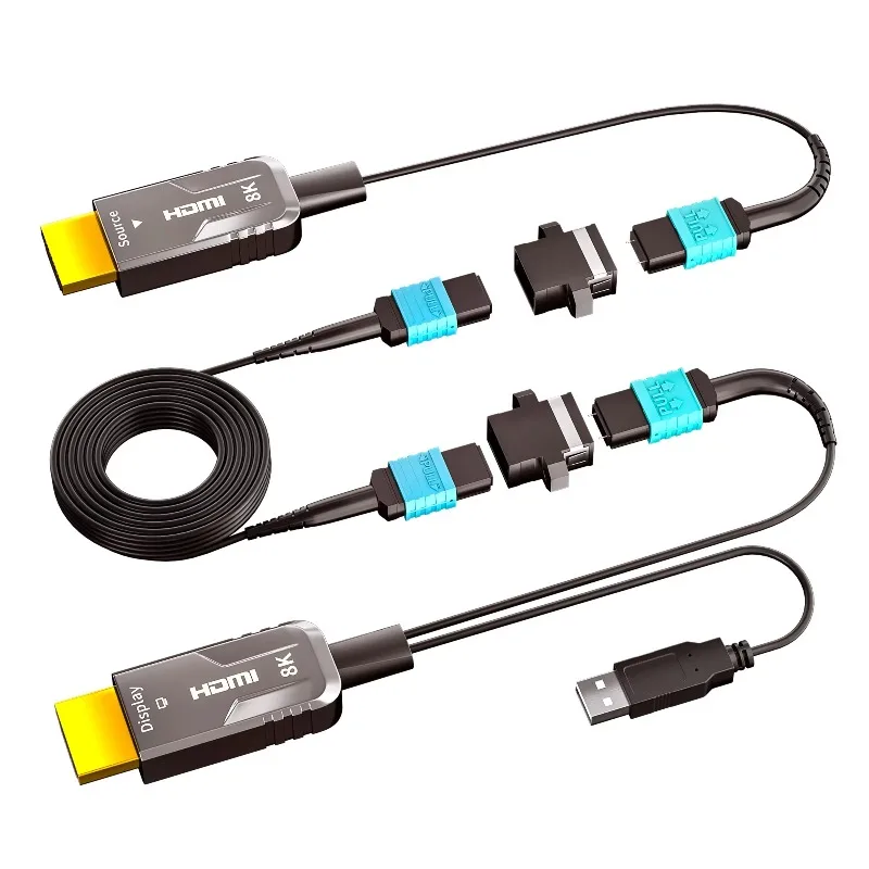 MPO AOC 2.1 Fiber 48Gbps 4K/120Hz 8K/60Hz No EMI Pure Fiber Optic Cable Medical Equipment 10M 20M 30M 50M 100M 200M
MPO AOC 2.1 Fiber 48Gbps 4K/120Hz 8K/60Hz No EMI Pure Fiber Optic Cable Medical Equipment 10M 20M 30M 50M 100M 200M