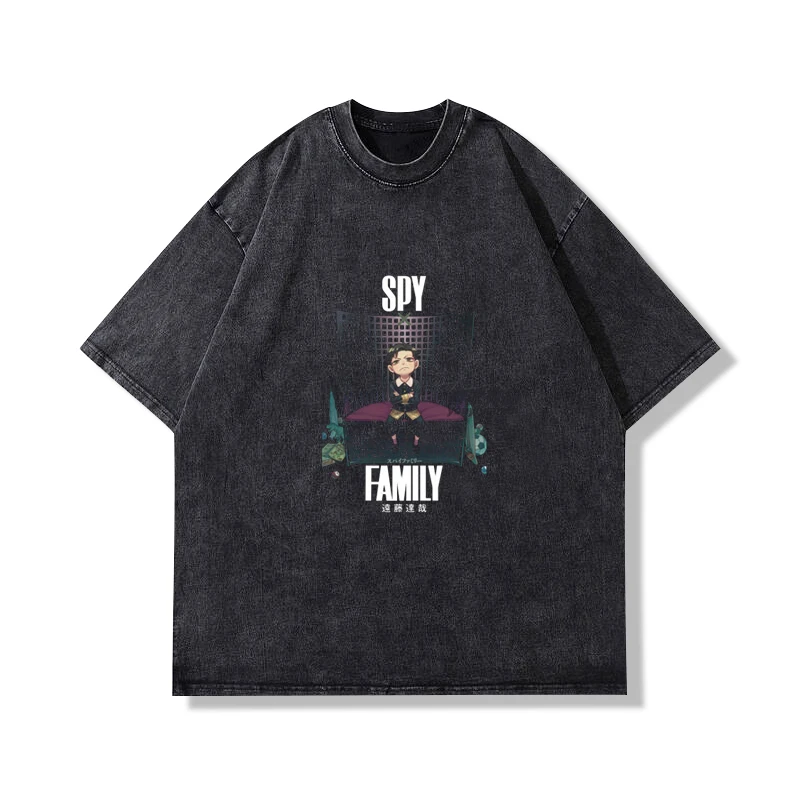 Y2k Men Oversized T-shirt Anime Spy Playhouse SPY × FAMILY Lloyd Yoel Arnia Washed Short Sleeve T-Shirt Men's Tide Top
Y2k Men Oversized T-shirt Anime Spy Playhouse SPY × FAMILY Lloyd Yoel Arnia Washed Short Sleeve T-Shirt Men's Tide Top