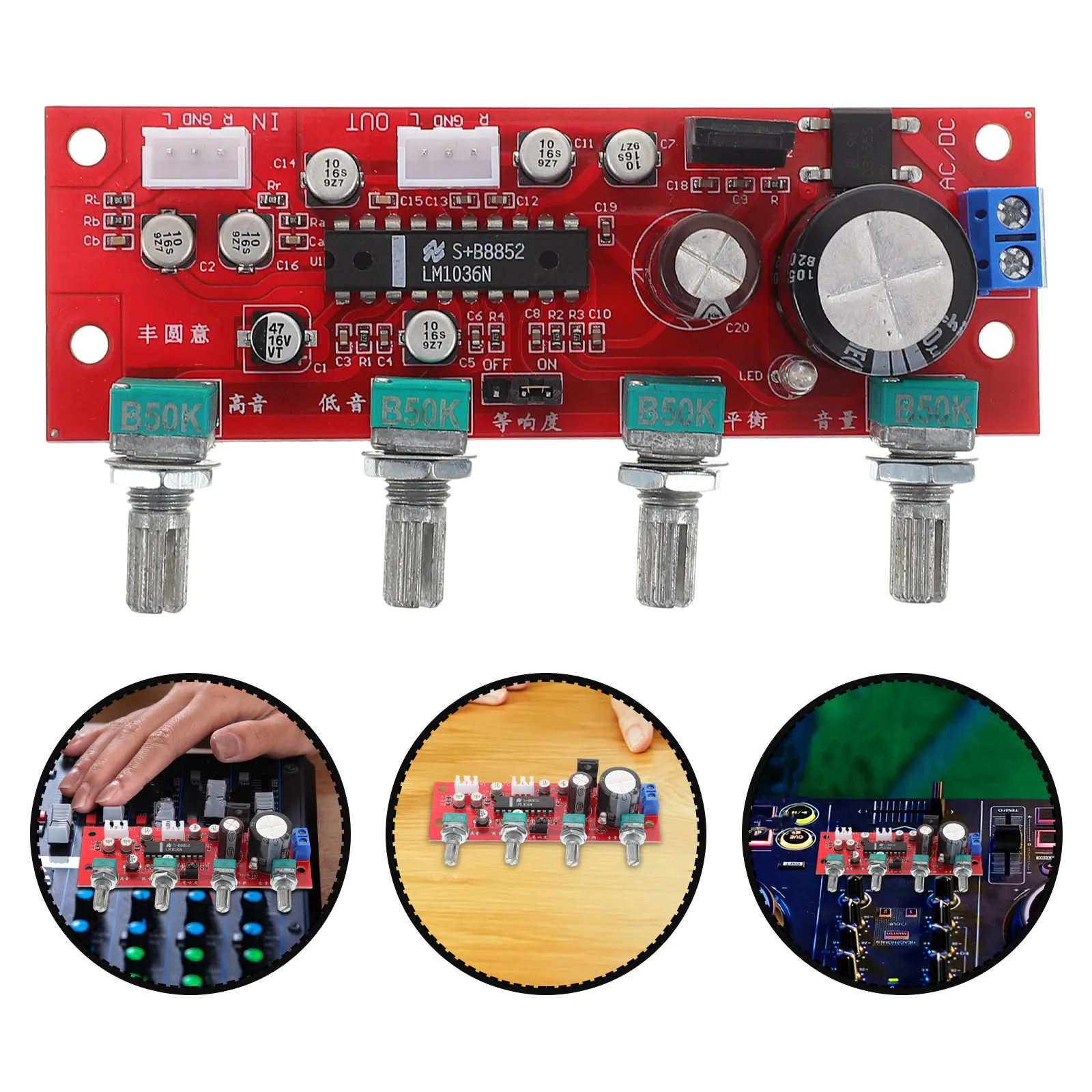 Плата управления тембром LM1036: Модуль предусилителя для регулировки громкости, басов и высоких частот для Hi-Fi стереосистем
Плата управления тембром LM1036: Модуль предусилителя для регулировки громкости, басов и высоких частот для Hi-Fi стереосистем