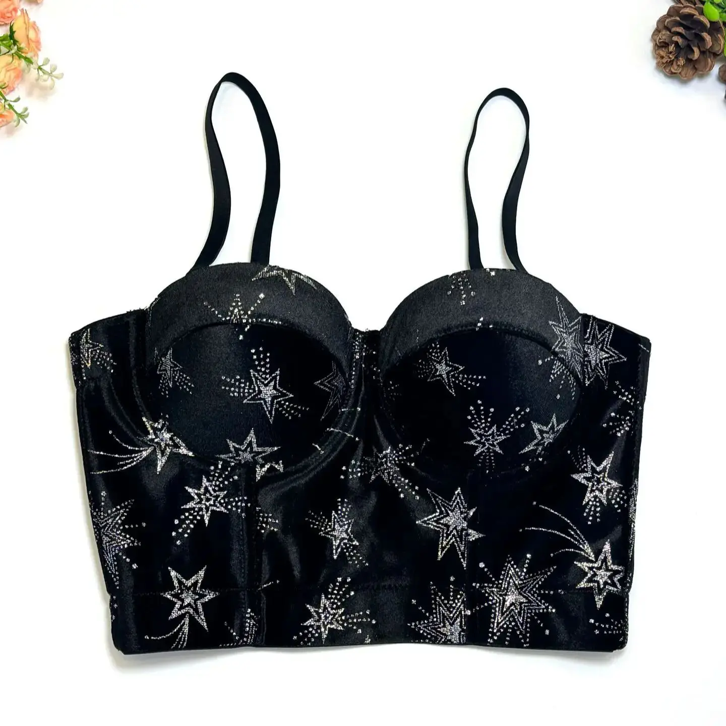 Velvet Corset Crop Tops Sexy Lingerie Women Party Clubwear Sleeveless Bustier Bralette Camis Underwear Slim Shaper Overbust Vest
Velvet Corset Crop Tops Sexy Lingerie Women Party Clubwear Sleeveless Bustier Bralette Camis Underwear Slim Shaper Overbust Vest