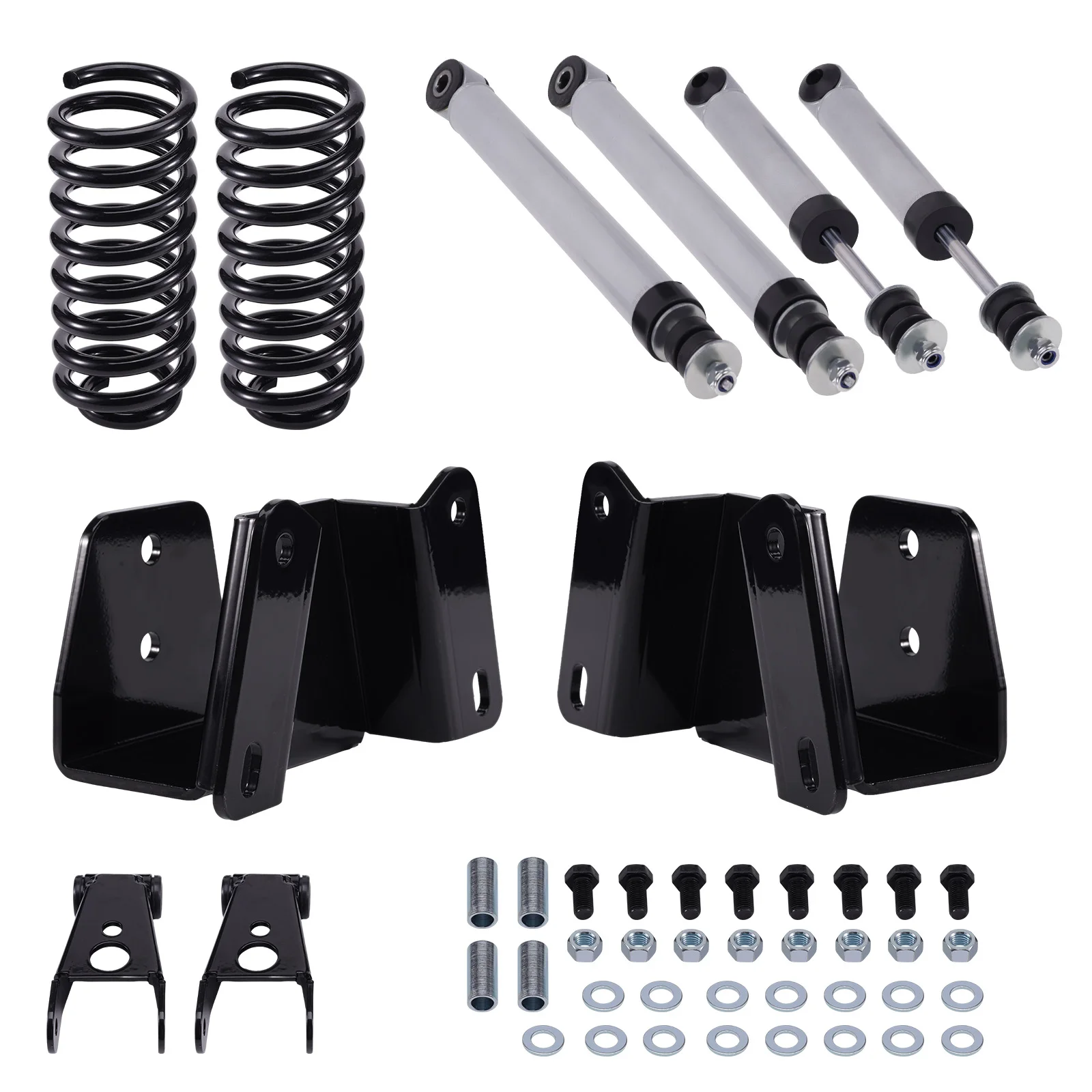 3" Drop Springs 4" Shackles Shocks Lowering Kit For Ford F100 F150 1973-1979
3" Drop Springs 4" Shackles Shocks Lowering Kit For Ford F100 F150 1973-1979