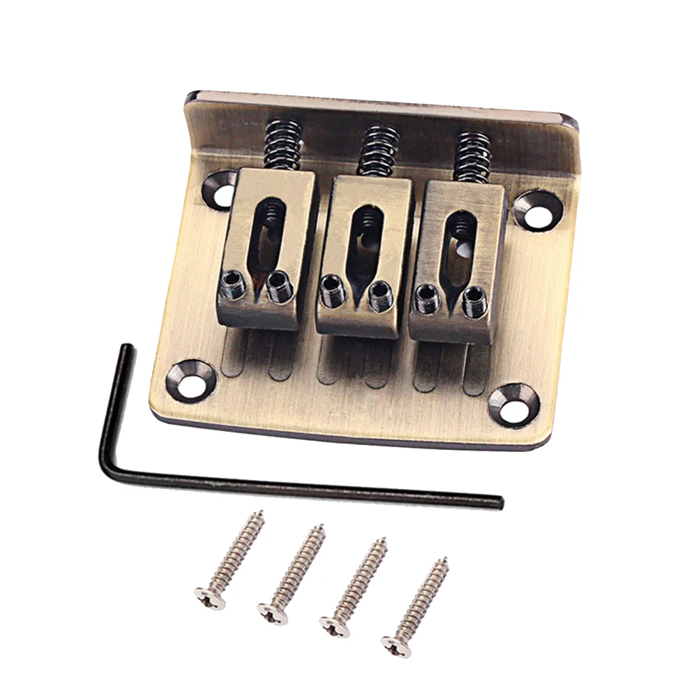 3 Strings Electric Guitar Hardtail Zinc Alloy Hardtail Bridge Bridge Screws Replacement Parts Accessories
3 Strings Electric Guitar Hardtail Zinc Alloy Hardtail Bridge Bridge Screws Replacement Parts Accessories