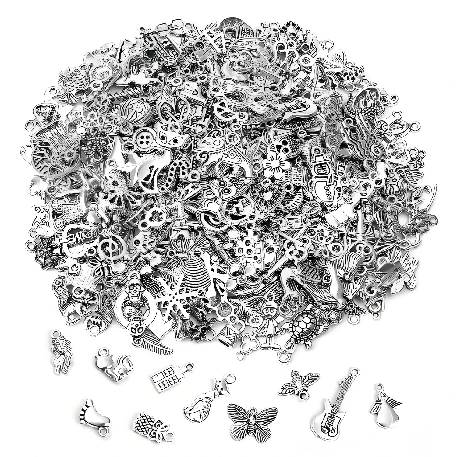 20/30/50/100 шт. случайный микс античное серебро металлический сплав объемные подвесные бусины-подвески для браслетов ручной работы «сделай сам», шнурков, сережек
20/30/50/100 шт. случайный микс античное серебро металлический сплав объемные подвесные бусины-подвески для браслетов ручной работы «сделай сам», шнурков, сережек