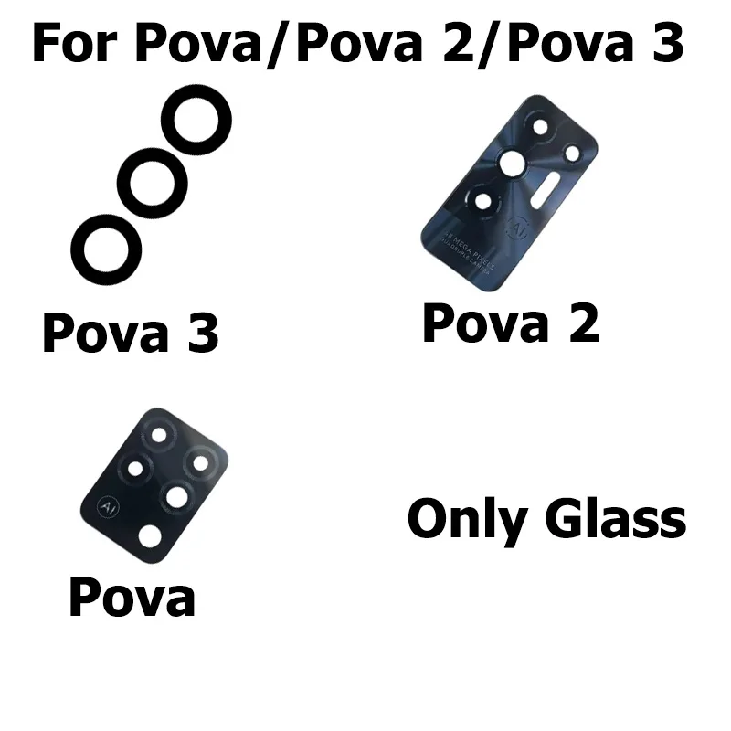 For Tecno Pova 2 3 Rear Back Camera Glass Lens With Glue Sticker Replacement Repair Parts
For Tecno Pova 2 3 Rear Back Camera Glass Lens With Glue Sticker Replacement Repair Parts