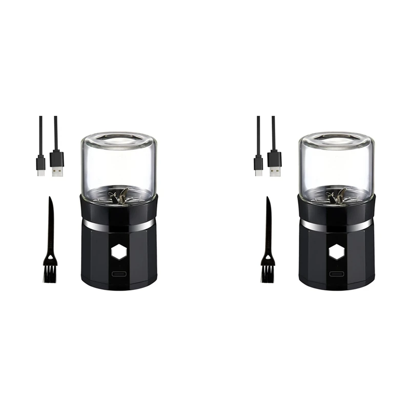 2X Mini Electric Grinder Portable Vanilla Grinder USB Rechargeable Mill With A Cleaning Brush For Tea Rosemary
2X Mini Electric Grinder Portable Vanilla Grinder USB Rechargeable Mill With A Cleaning Brush For Tea Rosemary