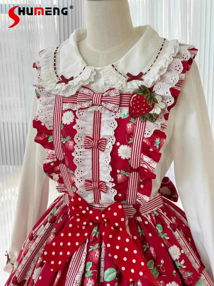 Original Sweet Cute Lolita Long-sleeved Inner Shirt Summer and Autumn Girl Cute Bow Doll Collar Short-sleeved Inside Blouses Top
Original Sweet Cute Lolita Long-sleeved Inner Shirt Summer and Autumn Girl Cute Bow Doll Collar Short-sleeved Inside Blouses Top