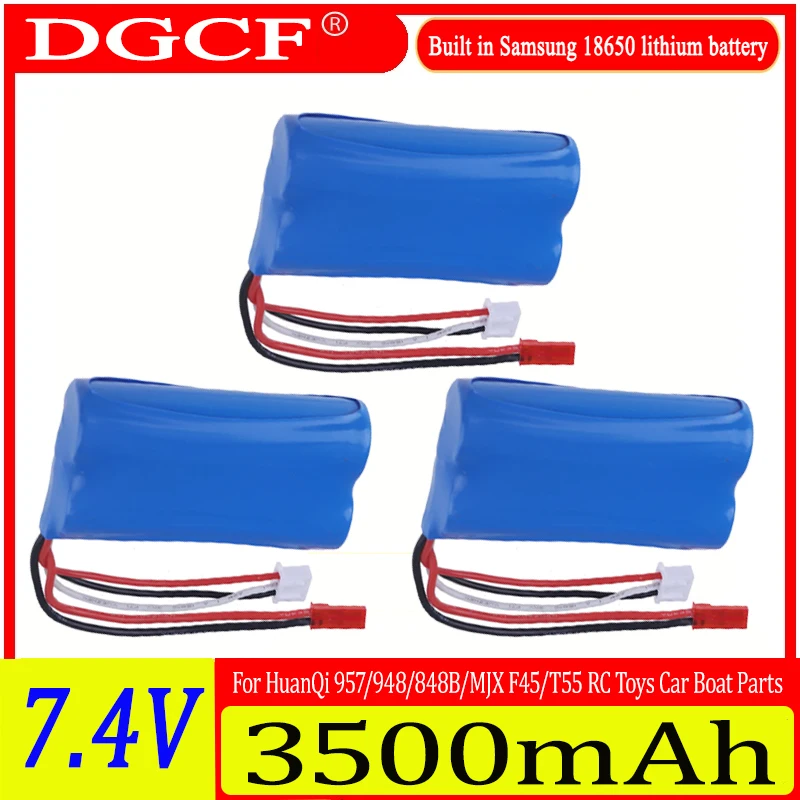 7.4V 3500mAh 2S1P 18650 lipo battery For HuanQi 957/948/848B/827B/823/955/956/957/948 MJX F45/T55 RC Toys Car Boat Parts
7.4V 3500mAh 2S1P 18650 lipo battery For HuanQi 957/948/848B/827B/823/955/956/957/948 MJX F45/T55 RC Toys Car Boat Parts