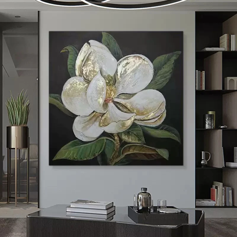 OQ100% Hand Painted Oil Painting On Canvas Modern Vintage Abstract White Flower Wall Art Living Room Home Decoration Unframed
OQ100% Hand Painted Oil Painting On Canvas Modern Vintage Abstract White Flower Wall Art Living Room Home Decoration Unframed