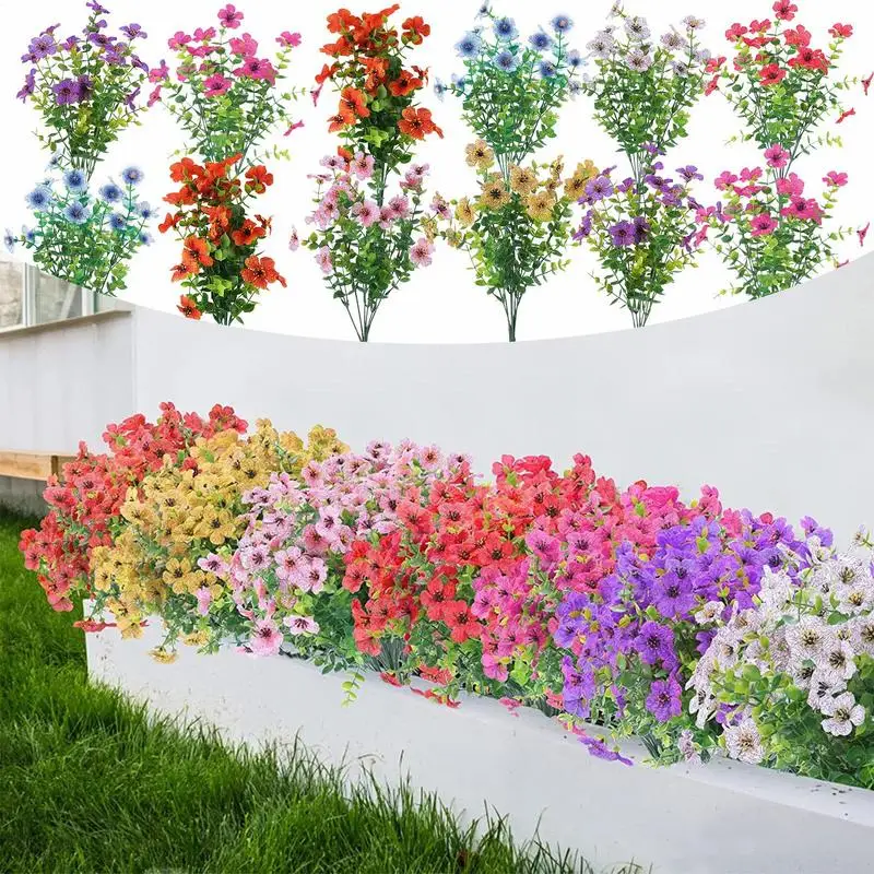 12pcs Outdoor Artificial Flowers Mixed Color UV Resistant Fake Flowers Garden Home Wedding Farmhouse Festive Shrub Decor
12pcs Outdoor Artificial Flowers Mixed Color UV Resistant Fake Flowers Garden Home Wedding Farmhouse Festive Shrub Decor
