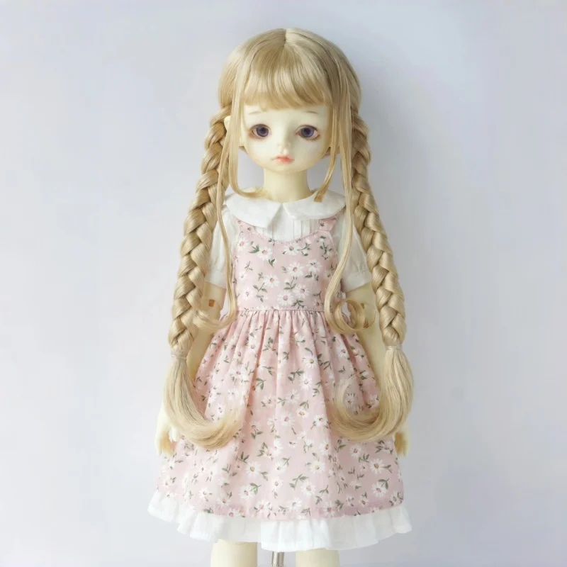 JD771 8-9inch 1/3 SD DOD Doll Hair Double braide long ponytail full Bangs Synthetic mohair BJD Doll Wigs
JD771 8-9inch 1/3 SD DOD Doll Hair Double braide long ponytail full Bangs Synthetic mohair BJD Doll Wigs