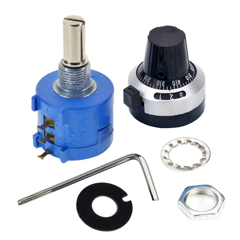 3590S Wirewound Potentiometer with High Precision 10 Turns Rotary Potentiometer Dial Knob 500R 1K 2K 5K 10K 20K 50K 100K Ohm
3590S Wirewound Potentiometer with High Precision 10 Turns Rotary Potentiometer Dial Knob 500R 1K 2K 5K 10K 20K 50K 100K Ohm