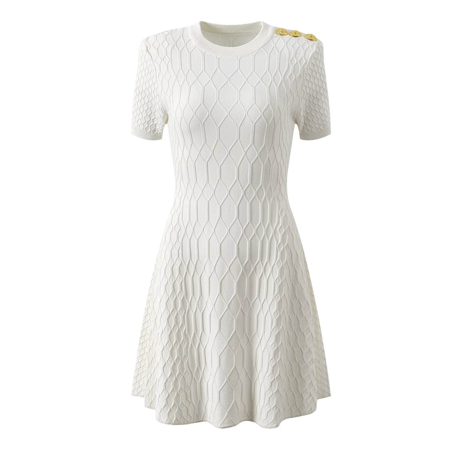 Slim Fit round Ne ort Sve Knitted A-Line Dr High Waist Midi Dr Trendy Ci Commute Sle Metal Bule Embroidery
Slim Fit round Ne ort Sve Knitted A-Line Dr High Waist Midi Dr Trendy Ci Commute Sle Metal Bule Embroidery