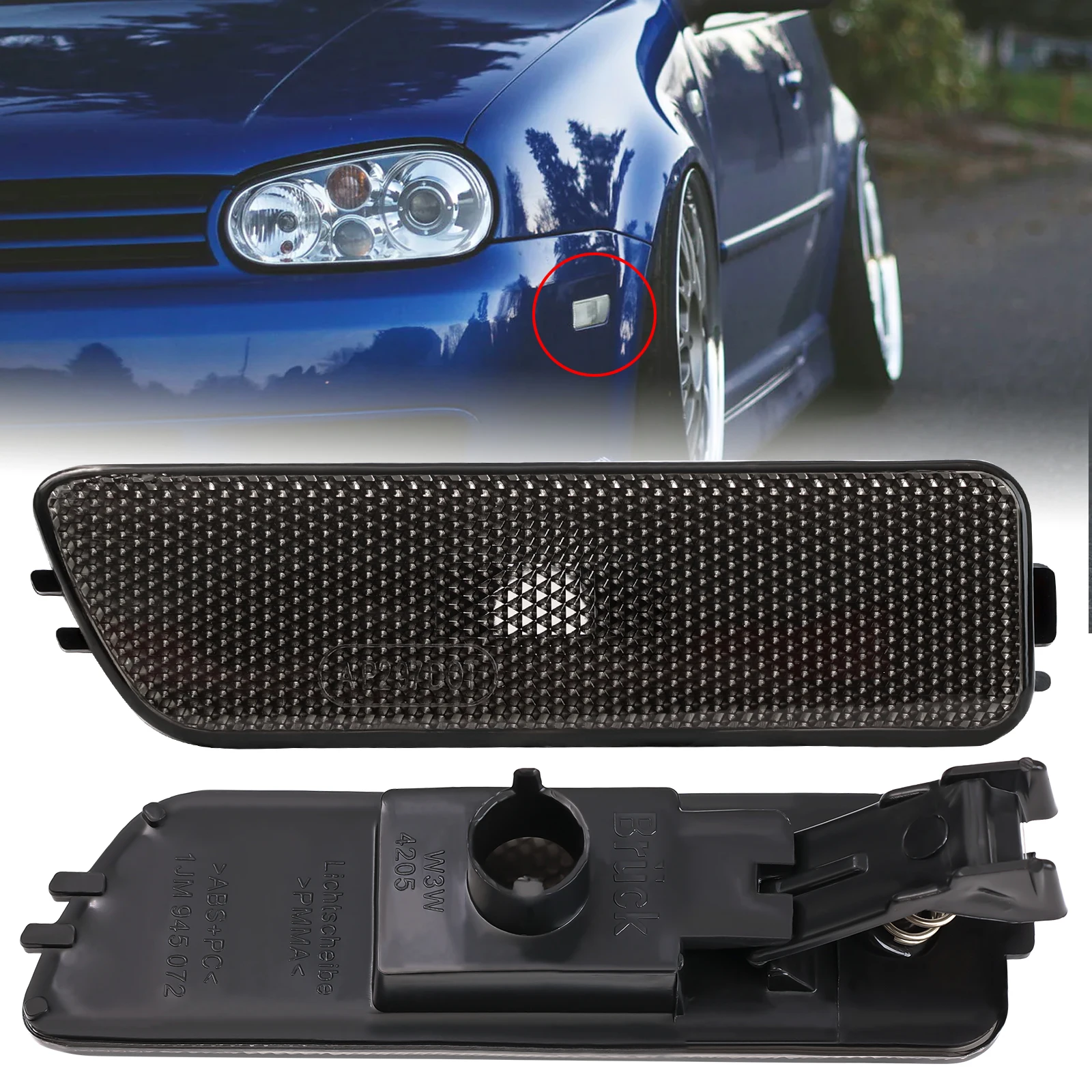 2X передние боковые габаритные огни, указатели поворота, дымчатые для Volkswagen VW Golf 4 Jetta MK4 1999-2005, мигалка, линза
2X передние боковые габаритные огни, указатели поворота, дымчатые для Volkswagen VW Golf 4 Jetta MK4 1999-2005, мигалка, линза