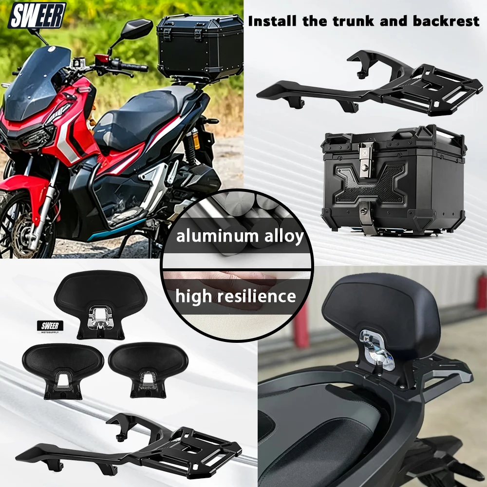 Suitable For Honda ADV160 ADV150 2023-2026 motorcycle modified aluminum alloy rear shelf standard model
Suitable For Honda ADV160 ADV150 2023-2026 motorcycle modified aluminum alloy rear shelf standard model