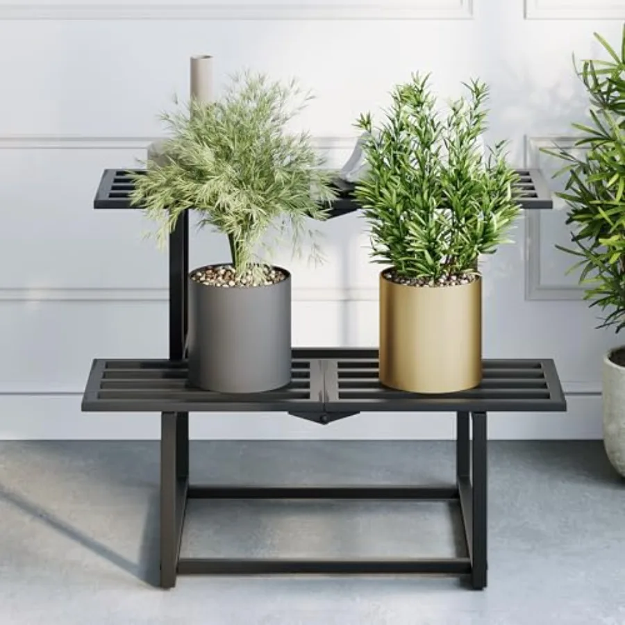 Heavy Duty Plant Stand Indoor Outdoor, Foldable Metal Plant Shelf for Multiple Pots, Mid Century Slatted Bench for Patio Garden
Heavy Duty Plant Stand Indoor Outdoor, Foldable Metal Plant Shelf for Multiple Pots, Mid Century Slatted Bench for Patio Garden