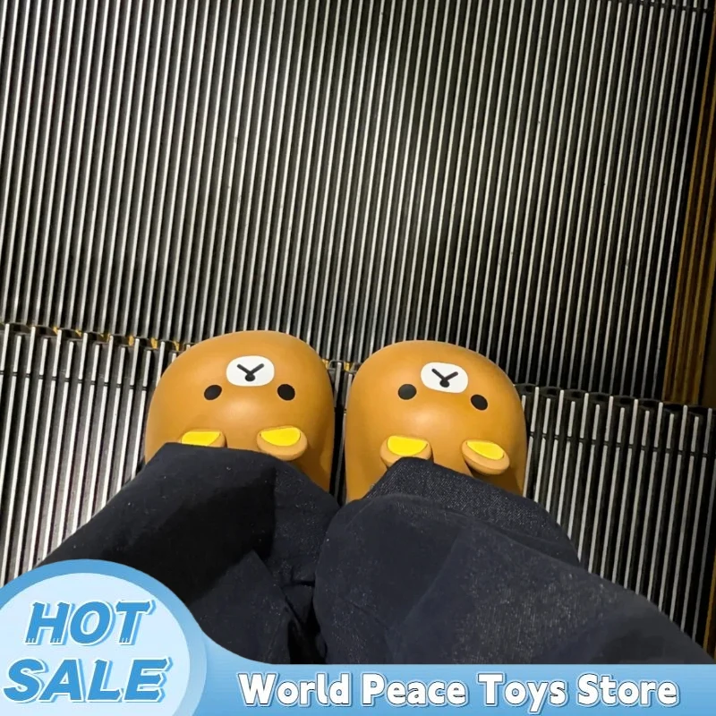 Kawaii Rilakkuma Bear Slippers Summer Anti-Slip Outdoor Casual Beach Shoes Adjustable Strap Hole Comfortable Breathable Sandals
Kawaii Rilakkuma Bear Slippers Summer Anti-Slip Outdoor Casual Beach Shoes Adjustable Strap Hole Comfortable Breathable Sandals