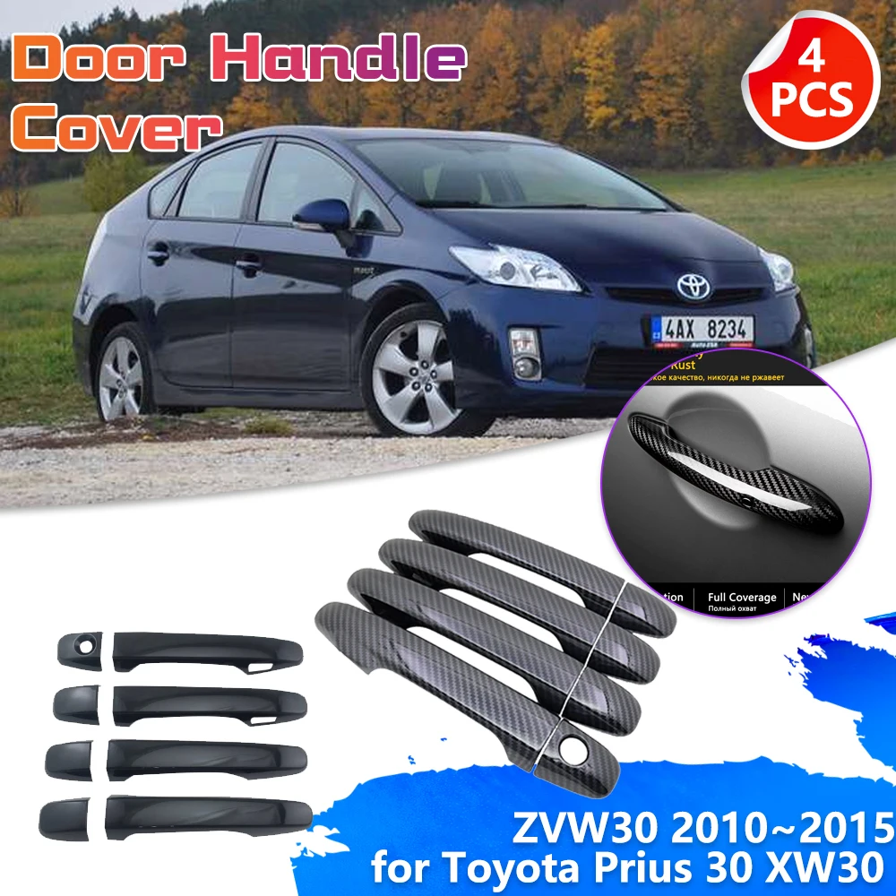 Чехол на дверную ручку автомобиля для Toyota Prius 30 XW30 ZVW30 2010 ~ 2015, хромированная отделка, Набор наклеек из углеродного волокна, аксессуары для ключей
Чехол на дверную ручку автомобиля для Toyota Prius 30 XW30 ZVW30 2010 ~ 2015, хромированная отделка, Набор наклеек из углеродного волокна, аксессуары для ключей