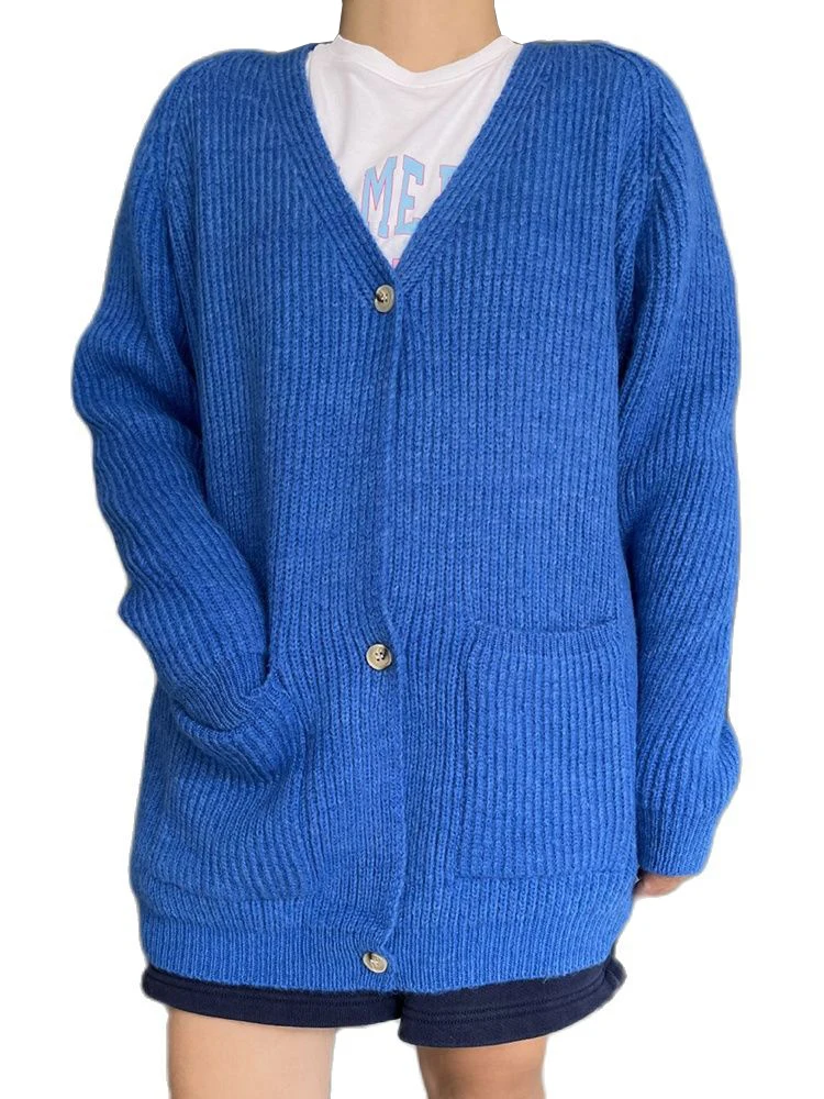 Wixra Ladies Cardigan Thick Long Sleeve Casual Spring Femme Knitted Top Clothing 2022 Autumn Winter
Wixra Ladies Cardigan Thick Long Sleeve Casual Spring Femme Knitted Top Clothing 2022 Autumn Winter