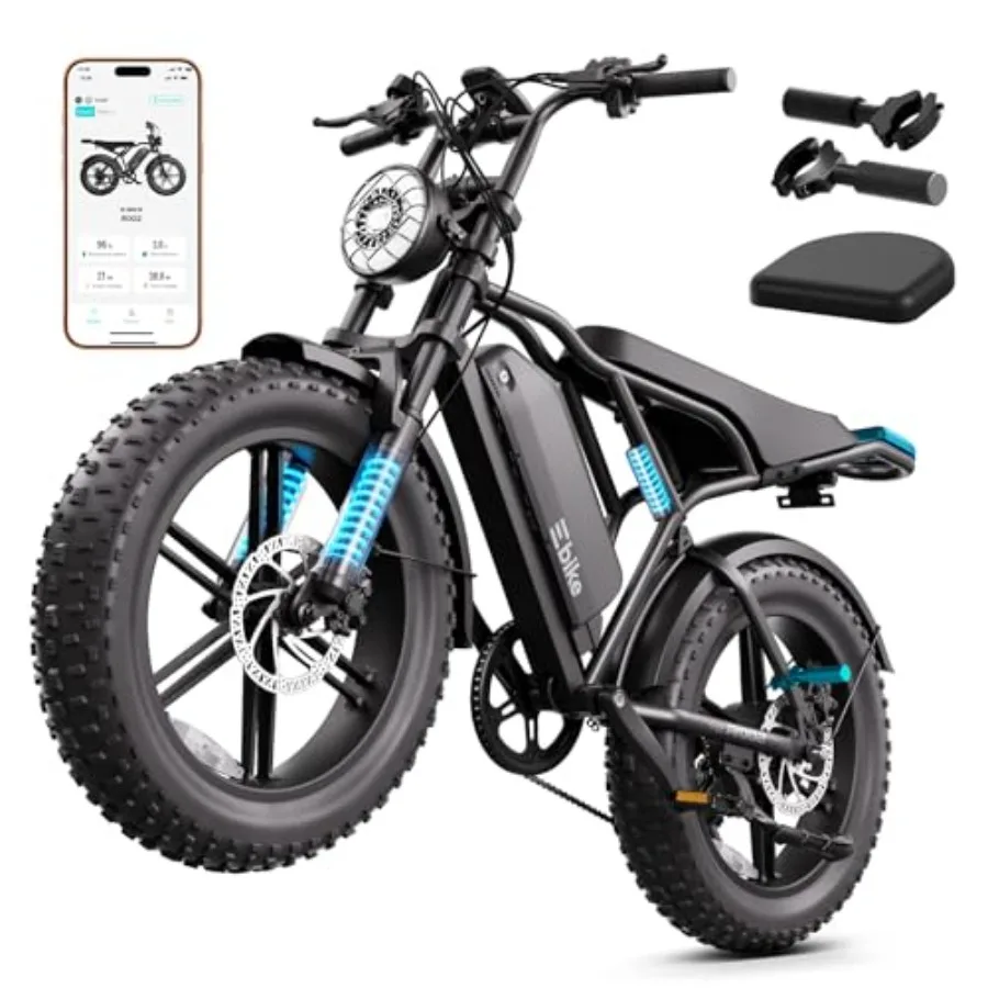 Electric bike for commuting and off-road use, aluminum alloy frame, black color, 1500W peak motor with 48V 15Ah removable batte
Electric bike for commuting and off-road use, aluminum alloy frame, black color, 1500W peak motor with 48V 15Ah removable batte