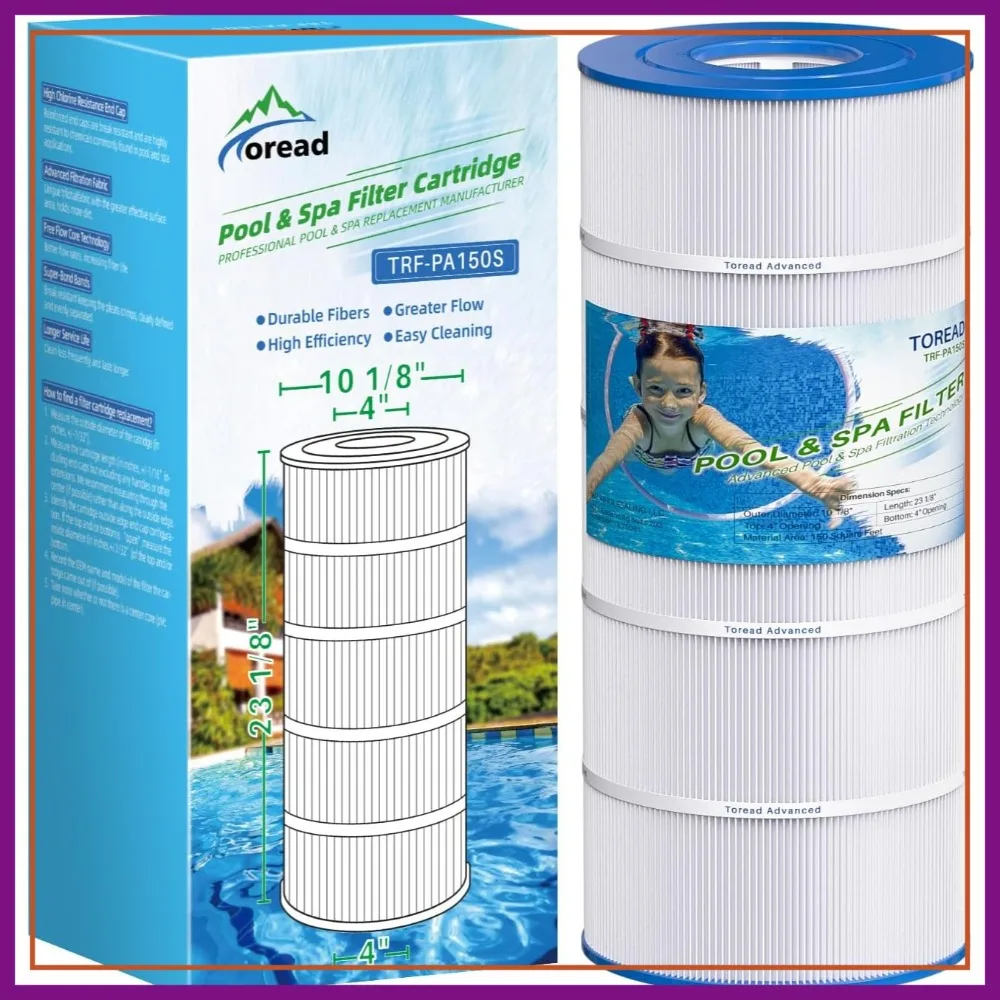 150 sq.ft Pool Filter Replacement, Compatible with Hayward CX150XRE, C150S, PA150S, Ultral-D4, 1 Pack
150 sq.ft Pool Filter Replacement, Compatible with Hayward CX150XRE, C150S, PA150S, Ultral-D4, 1 Pack