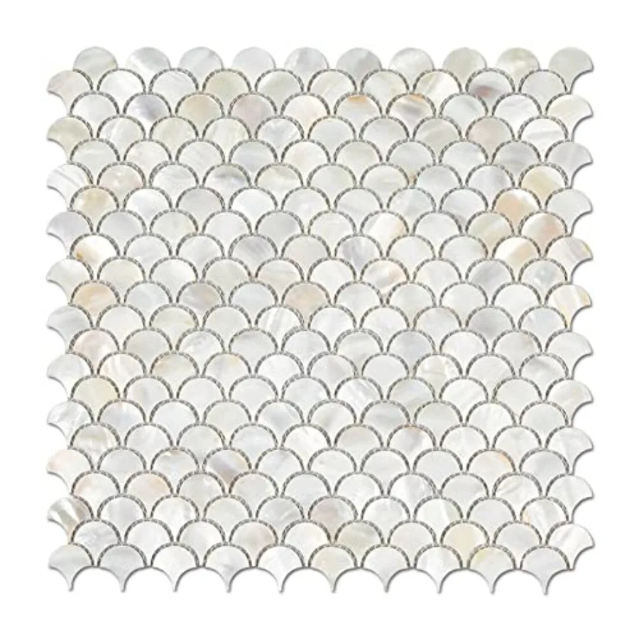 Mother of Pearl Fish Scale Backsplash Shell Tile for Kitchen Bathroom Shower Spa Wall Pool Tiles Pack of
Mother of Pearl Fish Scale Backsplash Shell Tile for Kitchen Bathroom Shower Spa Wall Pool Tiles Pack of