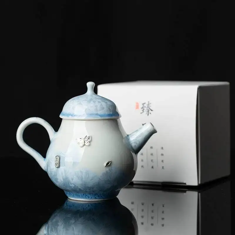 Elegant Ceramic Teapot With Crystal Glaze Kung Fu Tea Featuring A Filter Suitable For Home Use
Elegant Ceramic Teapot With Crystal Glaze Kung Fu Tea Featuring A Filter Suitable For Home Use