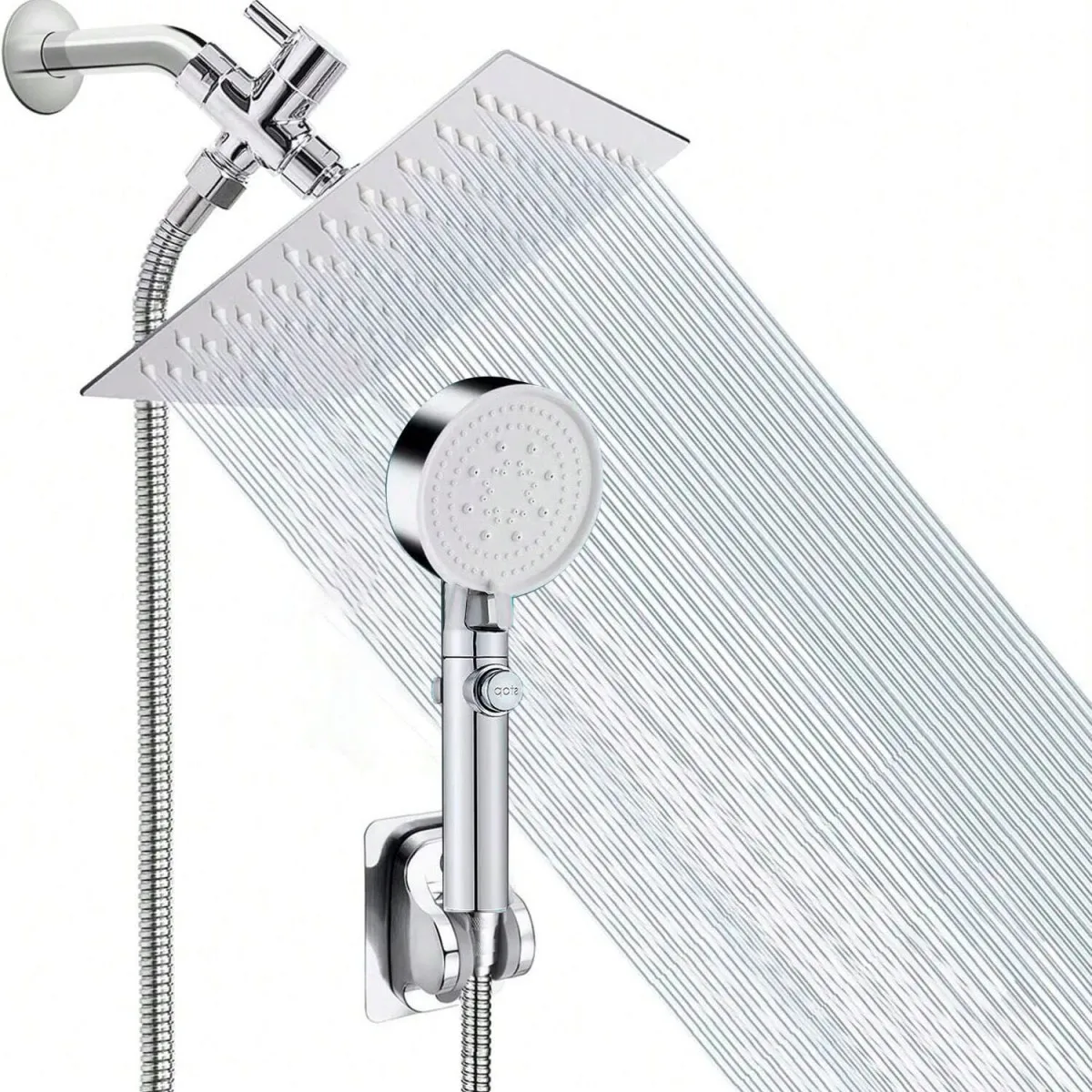 Adjustable telescopic shower set with hose, non-slip bracket and booster nozzle for bathroom cleaning
Adjustable telescopic shower set with hose, non-slip bracket and booster nozzle for bathroom cleaning