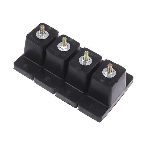 4Pcs Air Conditioner Rubber Vibration Mounting Bracket Shock Absorbing Anti-Vibration Isolator Pads