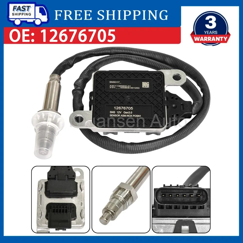 NOx Oxygen Sensor For NGK Probe 12676705 SNS317 For Chevrolet Silverado GMC Sierra Nitrogen Oxide Sensor
NOx Oxygen Sensor For NGK Probe 12676705 SNS317 For Chevrolet Silverado GMC Sierra Nitrogen Oxide Sensor