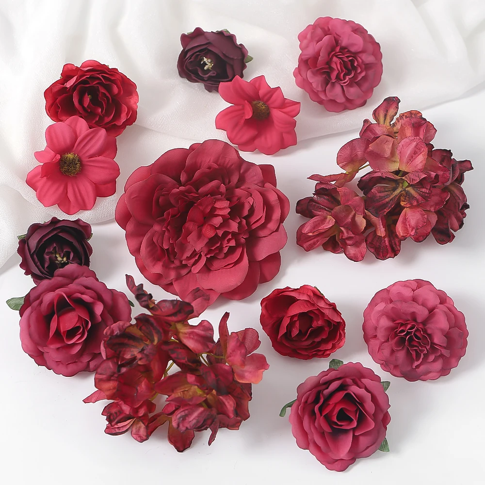13Pcs Artificial Flowers Heads Rose Fake Flowers for Home Decor Garden Wedding Party Decoration Craft Gifts Garlands Accessories
13Pcs Artificial Flowers Heads Rose Fake Flowers for Home Decor Garden Wedding Party Decoration Craft Gifts Garlands Accessories