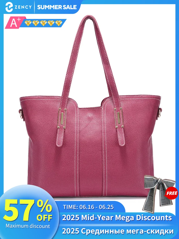 Zency Large Capacity Shoulder Bag for Women 100% Genuine Leather Retro Handbag Tote Purse High Quality Hobos Shopper Bags
Zency Large Capacity Shoulder Bag for Women 100% Genuine Leather Retro Handbag Tote Purse High Quality Hobos Shopper Bags