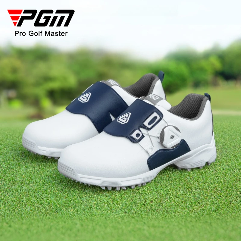 PGM Waterproof Golf Shoes Kids with Rotating Cleats Sports Footwear XZ211
PGM Waterproof Golf Shoes Kids with Rotating Cleats Sports Footwear XZ211