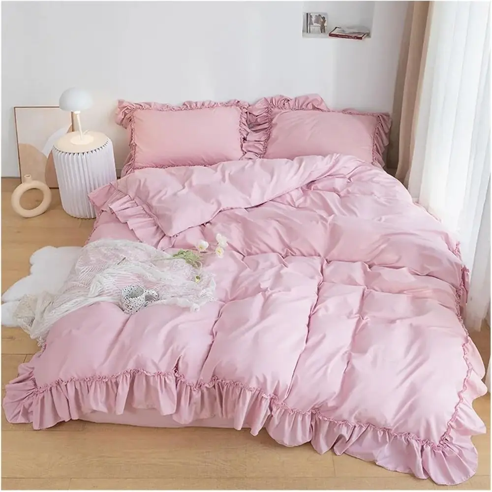 Rule Bedding Set Women's Cute Lace Comorter Set ull Size Queen Double Sheet with Pillowcase Bed our Pieces Set(SSS,Twin Size(1.2
Rule Bedding Set Women's Cute Lace Comorter Set ull Size Queen Double Sheet with Pillowcase Bed our Pieces Set(SSS,Twin Size(1.2