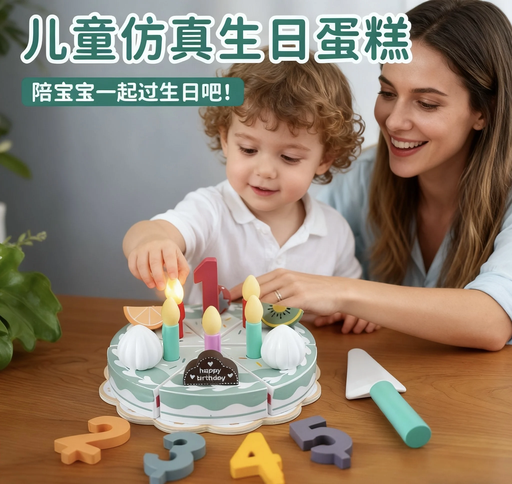 Unisex Kids Pretend Play Birthday Cake Toy, Simulation Educational Toy for Parent-Child Interaction, Children's Birthday Gift
Unisex Kids Pretend Play Birthday Cake Toy, Simulation Educational Toy for Parent-Child Interaction, Children's Birthday Gift