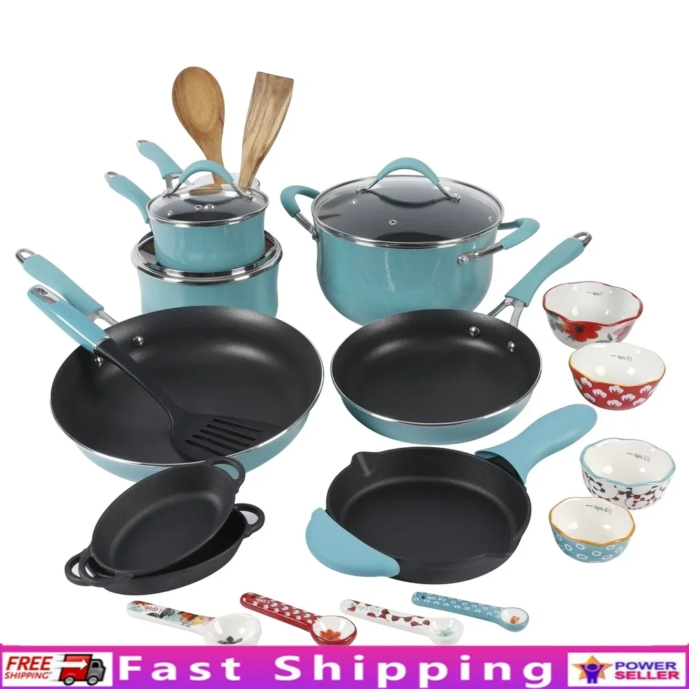 Набор алюминиевой посуды из 24 предметов, керамические мерные чашки с антипригарным покрытием, ложки, чугунная сковорода, посуда, кухонные принадлежности, набор для приготовления пищи
Набор алюминиевой посуды из 24 предметов, керамические мерные чашки с антипригарным покрытием, ложки, чугунная сковорода, посуда, кухонные принадлежности, набор для приготовления пищи