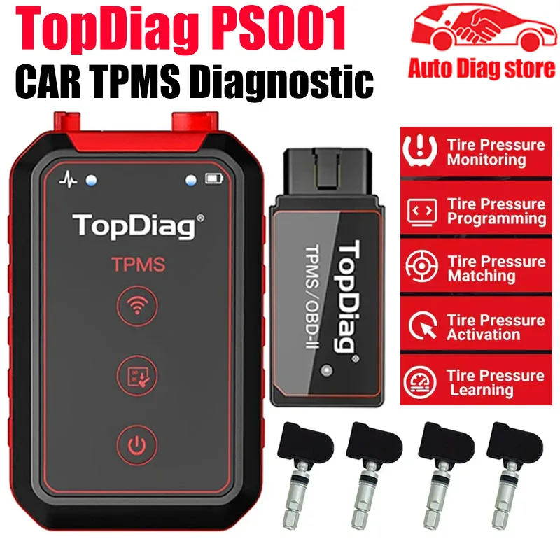 2024NEW TopDiag PS001 универсальный программируемый инструмент TPMS Bluetooth для Android и iOS активировать переучить датчики программа TPMS OBDII комплект
2024NEW TopDiag PS001 универсальный программируемый инструмент TPMS Bluetooth для Android и iOS активировать переучить датчики программа TPMS OBDII комплект