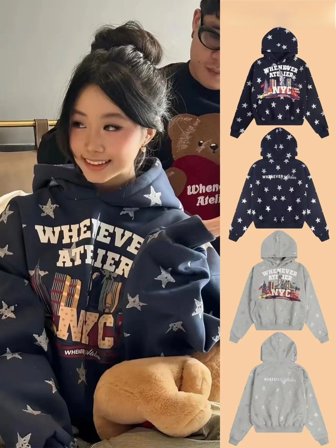 Толстовка с капюшоном Thiened Fce, женская толстовка большого размера в американском стиле, зимняя теплая длинная футболка све, повседневная уличная одежда
Толстовка с капюшоном Thiened Fce, женская толстовка большого размера в американском стиле, зимняя теплая длинная футболка све, повседневная уличная одежда