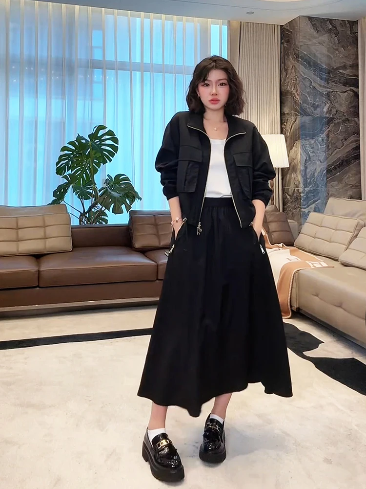 Легкая плиссированная утягивающая модная рабочая одежда, комплект из дюймовой юбки, комплект из двух предметов MEHOMEYANG M05, весна 2021, застежка-молния
Легкая плиссированная утягивающая модная рабочая одежда, комплект из дюймовой юбки, комплект из двух предметов MEHOMEYANG M05, весна 2021, застежка-молния