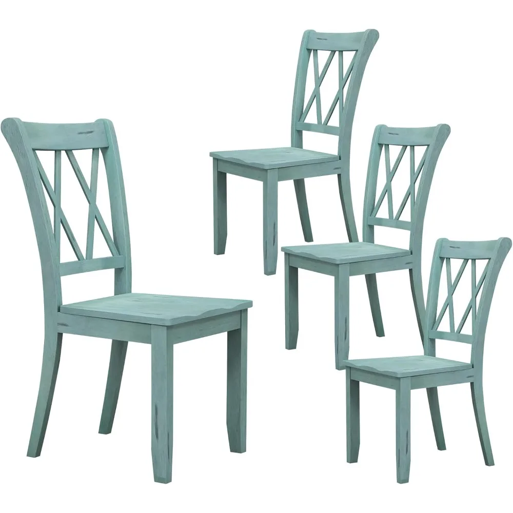 Wooden Dining Chairs Set of 4, Mid Century Farmhouse Kitchen Side Chairs with Ergonomic Seat & High Backrest, Armless Dinette C
Wooden Dining Chairs Set of 4, Mid Century Farmhouse Kitchen Side Chairs with Ergonomic Seat & High Backrest, Armless Dinette C