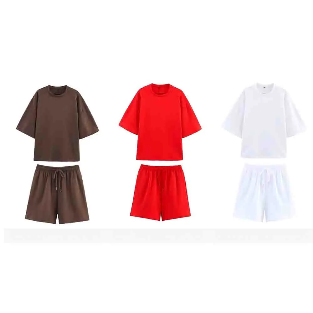 Women's new fashion loose basic style casual double-sided cloth T-shirt short sleeved women's T-shirt chic top+Shorts suit
Women's new fashion loose basic style casual double-sided cloth T-shirt short sleeved women's T-shirt chic top+Shorts suit