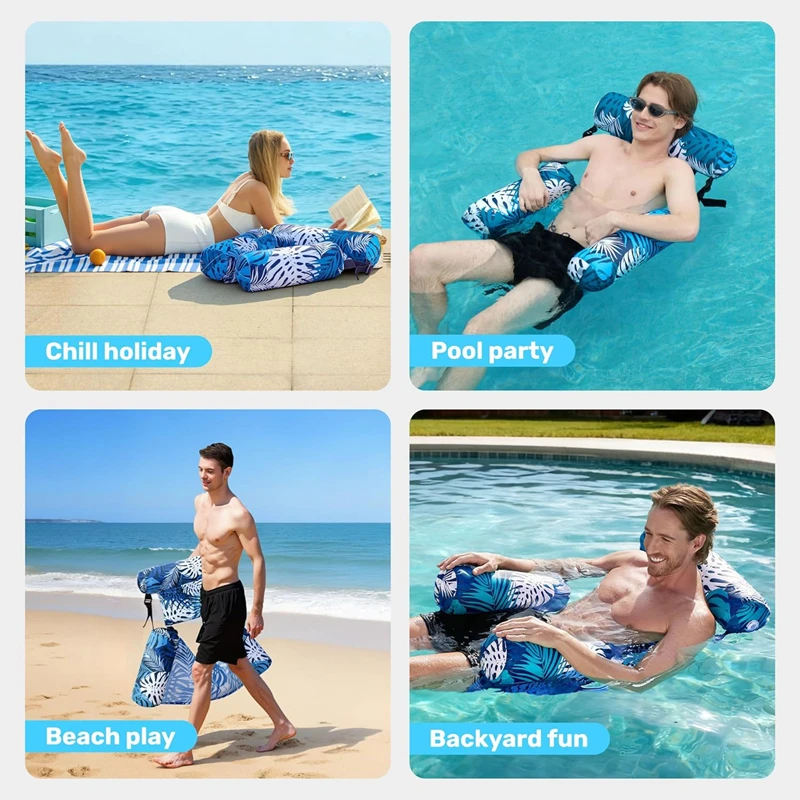 Summer outdoor inflatable lounge chair pontoon water hammock floating inflatable pool chair float chair swimming party
Summer outdoor inflatable lounge chair pontoon water hammock floating inflatable pool chair float chair swimming party