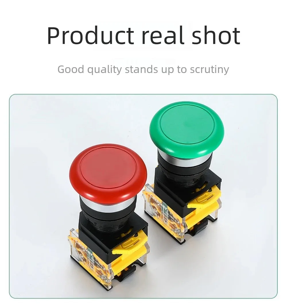 Mushroom head button switch self-locking self resetting point action button switch SA155 (LA38) -11M
Mushroom head button switch self-locking self resetting point action button switch SA155 (LA38) -11M