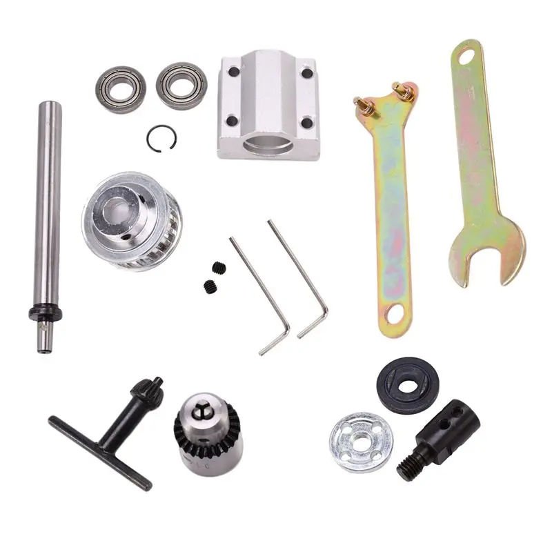 ABAH-2X No Power DIY Woodworking Cutting Grinding Spindle Trimming Belt Jto Drill Chuck Set Small Lathe Accessories
ABAH-2X No Power DIY Woodworking Cutting Grinding Spindle Trimming Belt Jto Drill Chuck Set Small Lathe Accessories