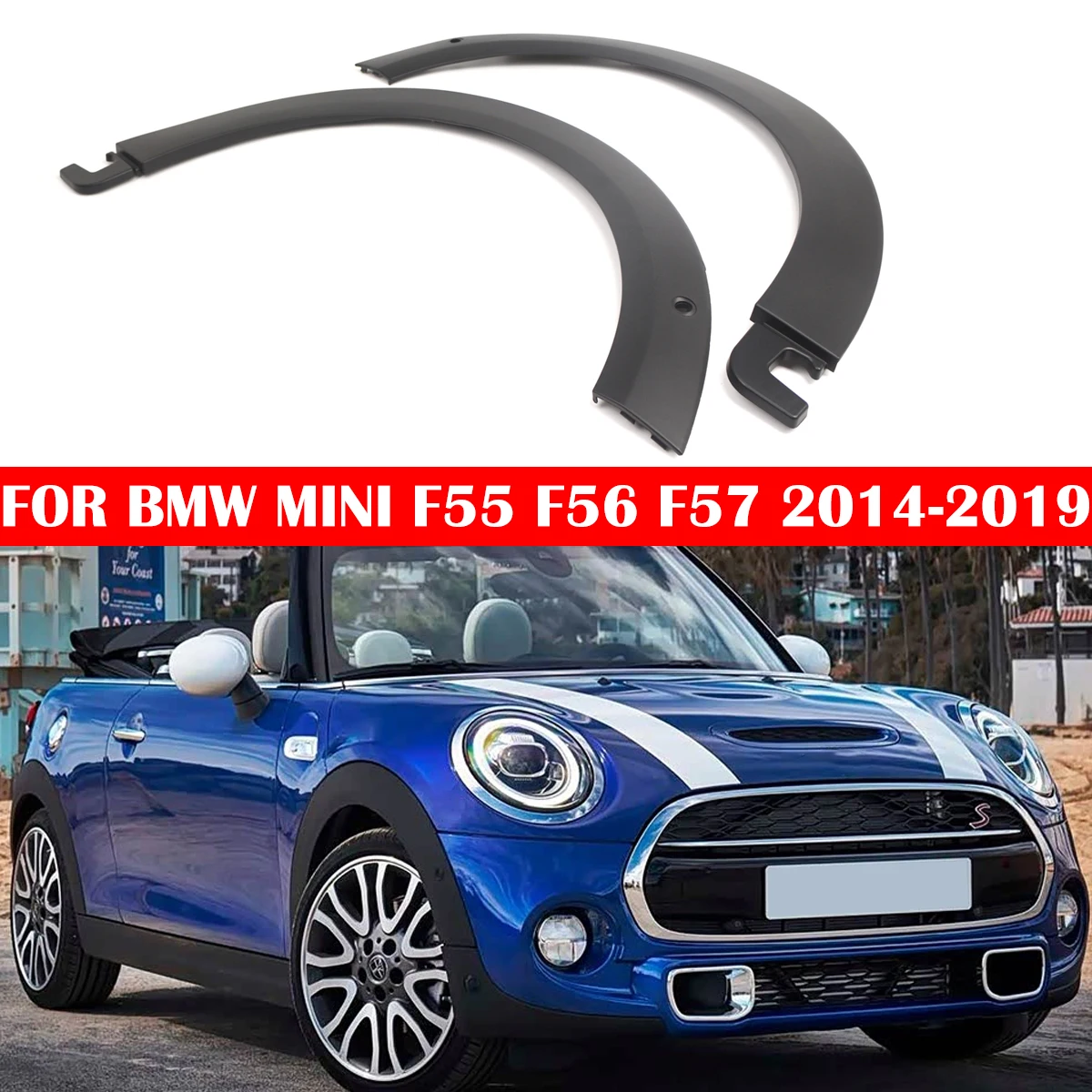 Car Wheel Arch Trim Eyebrow Upper Fender Rubber Cover Tool Auto Fender For MINI F55 F56 F57 2014-2019 51777403259 51777403260
Car Wheel Arch Trim Eyebrow Upper Fender Rubber Cover Tool Auto Fender For MINI F55 F56 F57 2014-2019 51777403259 51777403260