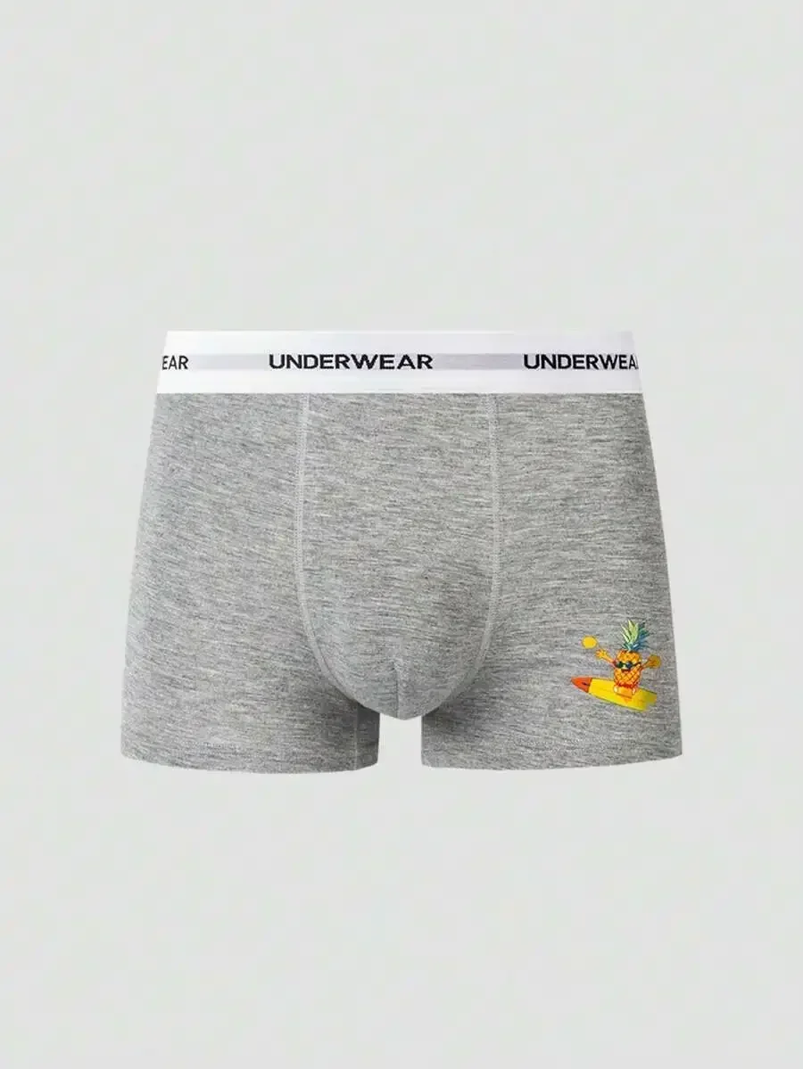 Men Cartoon Printed Boxer Briefs With Letter Waistband
Men Cartoon Printed Boxer Briefs With Letter Waistband