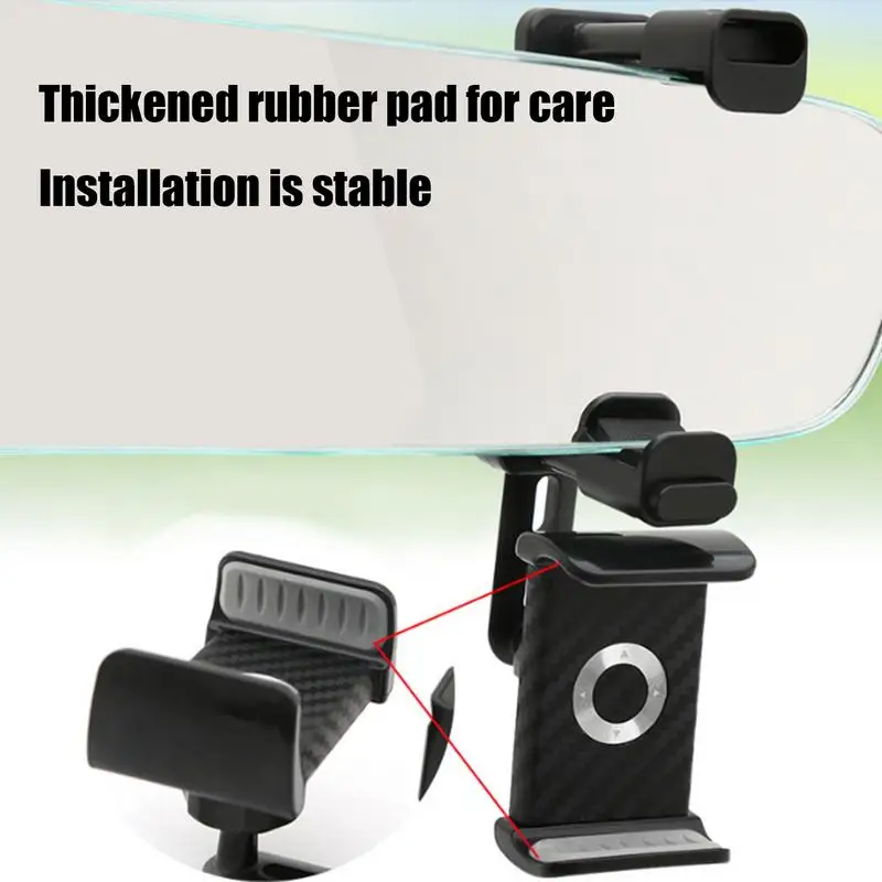 Phone Stand For Car Rearview Clip On Car Phone Holder Car Rearview Bracket Phone GPS Holder Car Accessories For All 3.5-7 Inch
Phone Stand For Car Rearview Clip On Car Phone Holder Car Rearview Bracket Phone GPS Holder Car Accessories For All 3.5-7 Inch