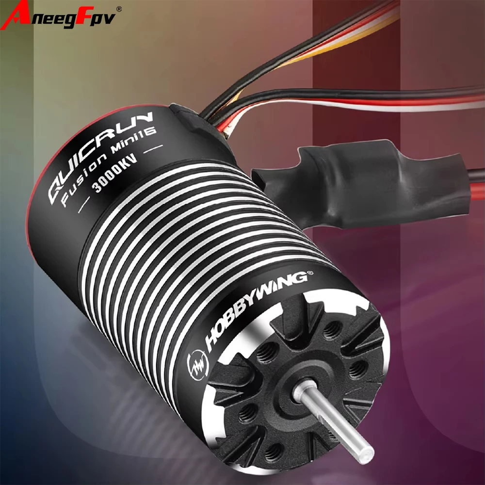 Hobbywing QuicRun Fusion Mini16 30A 3000KV Brushless Sensored Waterproof Motor ESC 2-IN-1 FOC for 1/16 1/18 RC Car Crawler
Hobbywing QuicRun Fusion Mini16 30A 3000KV Brushless Sensored Waterproof Motor ESC 2-IN-1 FOC for 1/16 1/18 RC Car Crawler